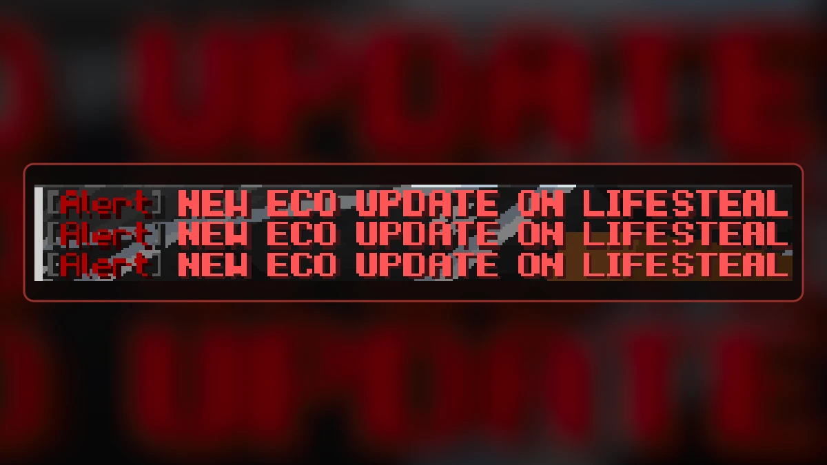 Three server alerts announcing a new economy update on ArchMC Lifesteal.